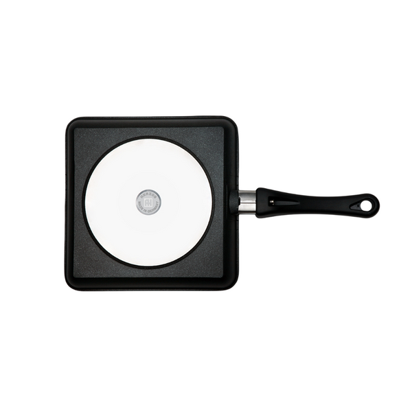 Grill pan square smooth base